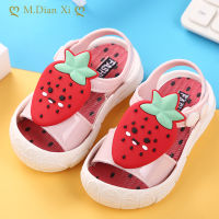 【CW】Summer 0-3 Years Kids Shoes Fashion Sweet Fruit Strawberry Princess Children Sandals Girls Toddler Baby Soft Breathable
