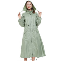 Long Raincoat Women Men Ladies Raingear Breathable Portable Water-Repellent Rain Poncho Coat Jacket