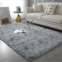 Grey Carpet Tie Dyeing Plush Soft Carpets For Living Room Bedroom Anti-slip Floor Mats Bedroom Water Absorption Carpet Rugs