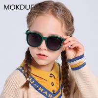 3-12 Years Kids Polarized Sunglasses Boys Cool Girls Soft TPEE Frame Cat Eye Design Fashion Sun UV400 Protection Oval Glasses Cycling Sunglasses