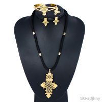 【hot】☊◘✐  Ethlyn Brand Ethiopian Eritrean Jewelry Sets Gold Color African Bridal Wedding  S068