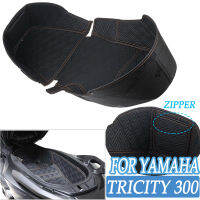 รถจักรยานยนต์ Trunk Cargo Liner Protector ที่นั่ง Pad กล่องหนังสำหรับ Yamaha Tricity 300 2022 2023