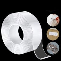 ❦ Multipurpose Wall Tape Adhesive Strips Removable Tape Washable Heavy Duty Mounting Tape Gel Poster Tape for Home Office