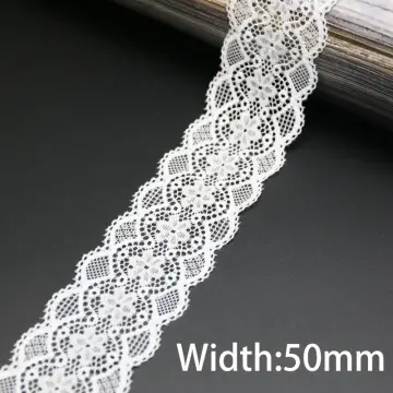 3meters Elastic Leaves Lace Trims 22cm Fabric Lace Ribbons Sewing