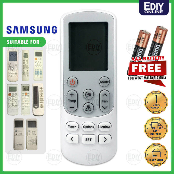 【NEW】 SAMSUNG KSSS02V UNIVERSAL REMOTE CONTROL REPLACEMENT AIR COND AIRCOND CONDITIONER ALAT