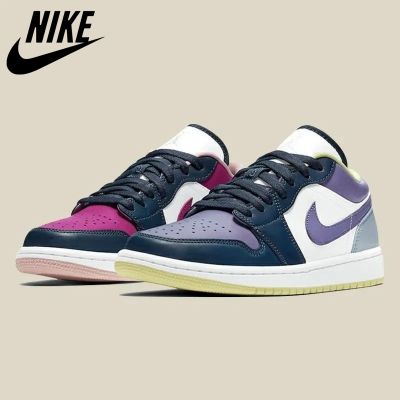 [HOT] ✅Original ΝΙΚΕ Ar J0dn 1 Low Pink Purple Mandarin- Duck- Colorful Stitching Men And Women Skateboard Shoes R Trend Sports Basketball Shoes Sneakers {Free Shipping}