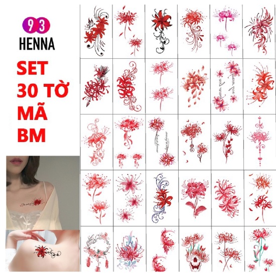 SALE!! Hình xăm tạm thời 15 ngày 1 lọ mực 10ml và 1 bảng khuôn A4 tự chọn  mẫu | Shopee Việt Nam