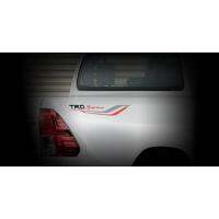 ???[ของแท้]??? Revo สติ๊กเกอร์ตกแต่งด้านข้างตัวถังด้านหลัง TRD (โลโก้สีดำ) TRD Tape Stripe Side Body Back (Black Logo)