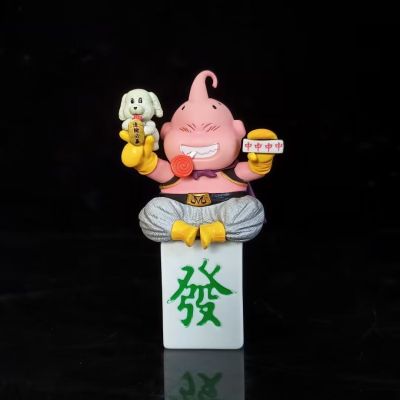 11ซม.อะนิเมะดราก้อนบอล Z GK Mahjong Majin Buu ท่านั่ง PVC ตุ๊กตาขยับแขนขาได้สะสมของเล่นโมเดลเด็ก Kado Ulang Tahun