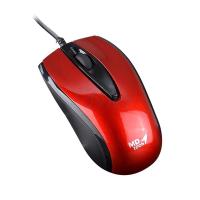 MD-TECH เมาส์ USB Optical Mouse (MD-10) Red/Black