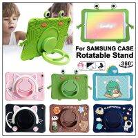 Kids Cartoon Frog Shockproof Tablet Case with rotatable stand for Samsung Galaxy Tab A8 X200 S6 A7 Lite T220 T290 T510 T500 P610 Cases Covers