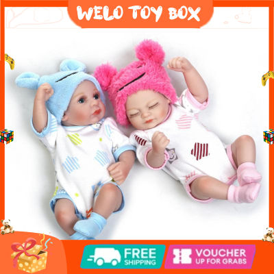 Reborn Doll 26cm Soft Full Silicone Realistic Baby Doll Cute Lifelike Vivid Toy For Boy Girl Birthday Gifts
