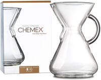 Chemex Pour-Over Glass Coffeemaker - Glass Handle Series - 10-Cup - Exclusive Packaging