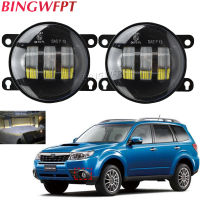 2X หมอกรถกันชนด้านหน้า Halo แหวนหมอกโคมไฟ DRL H11สำหรับ Subaru Outback Forester XV Impreza Legacy WRX STI BRZ Justy