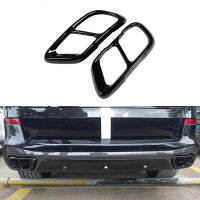 Glossy Black Chrome For BMW X5 G05 X7 G07 2019 Model Stainless Steel Car Exhaust Cover Trim Accessories