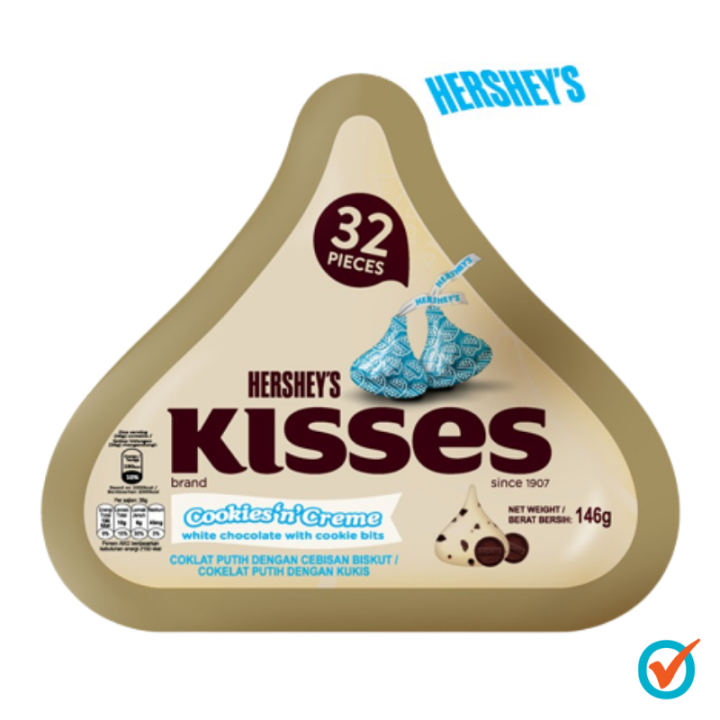 Hershey's Iconic Kisses Cookies N Creme 146g | Lazada