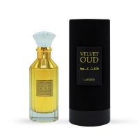 น้ำหอมอาหรับ Velvet Oud Eau de Parfum by Lattafa Original with 3D Sticker