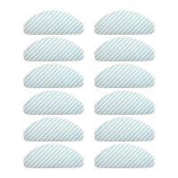 12 Pack Microfiber Mopping Pads for ECOVACS DEEBOT OZMO T8 T8 AIVI Vacuum Cleaner Moping Cloths Rags Spare Parts