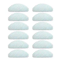 12 Pack Microfiber Mopping Pads for ECOVACS DEEBOT OZMO T8 T8 AIVI Vacuum Cleaner Moping Cloths Rags Spare Parts