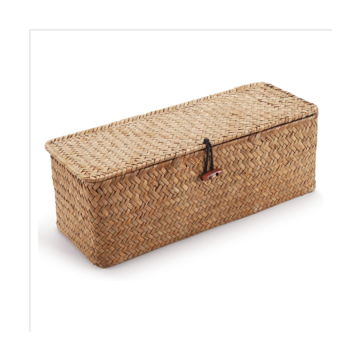 2pcs-storage-basket-hand-woven-creative-rice-table-coffee-table-storage-basket-with-lid