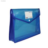 ﺴ✐♀ Transparent Lightweight File Bag Portable Waterproof Folder Document Holder Large Capacity Button Storage School Test Paper