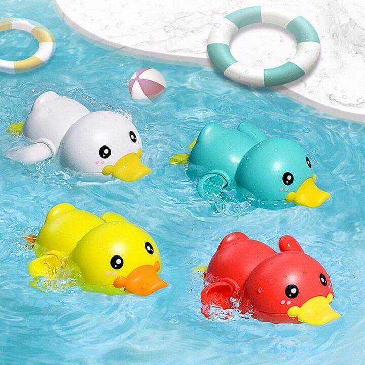 xfzhg-kids-cartoon-animal-baby-gifts-beach-toys-clockwork-water-floating-rowing-toys-bathing-shower-toys-bathtub-toys-funny-duck