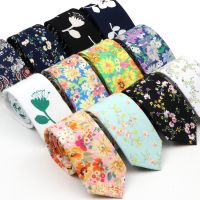 【cw】 Fashion Floral Tie Men Narrow Mens Ties Wedding Neckties Printed Male Neck 【hot】