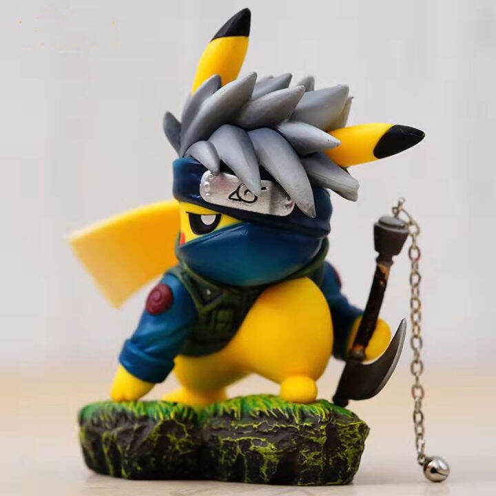 ใหม่-pokemon-อะนิเมะ10pvc-pikachu-คอสเพลย์-kakashi-ninja-action-figma-ตัวเลขของเล่นสำหรับ-boy-รุ่นเครื่องประดับจัดส่งฟรี-items