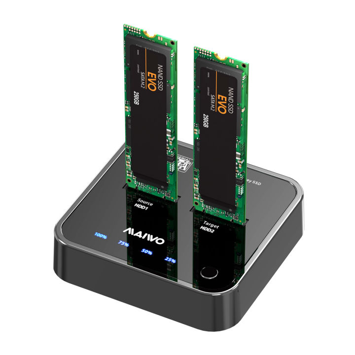 maiwo-k3016sg1-usb3-1-type-c-to-sata-m-2-1-1-duplicator-แท่นด๊อกกิ้งสำหรับ-sata-m-2-ssd-ของแท้-ประกันศูนย์-1ปี