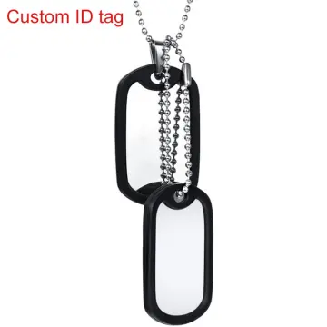 Army name sales tag necklace