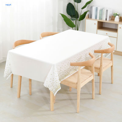 GHJ ผ้าคลุมโต๊ะผ้าคลุมโต๊ะตกแต่งสี่เหลี่ยมขนาดใหญ่สำหรับงานเลี้ยงสังสรรค์อุปกรณ์เสริม