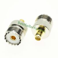 UHF SO-239 Female SO239 Jack To SMA Female Plug Connector RF Coaxial Coax Adapter Electrical Connectors