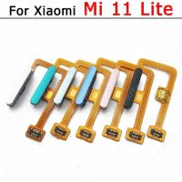 ลายนิ้วมือดั้งเดิมสําหรับ Xiaomi Mi 11 Lite ลายนิ้วมือ เซนเซอร์ ปุ่มโฮม ริบบิ้น สายดิ้น อะไหล่ทดแทน