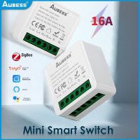 Tuya ZigBee 3.0 Smart Light Switch 16A Automation DIY Breaker Supports 2 Way Work With Alexa Google Yandex Alice