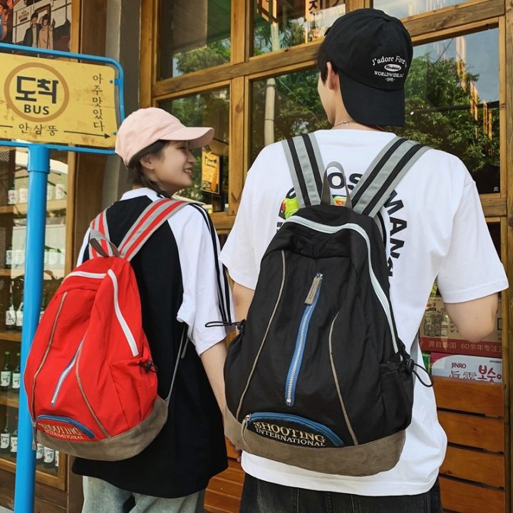 กระเป๋าหนังสือนักเรียนเป้สะพายหลังขนาดใหญ่กระเป๋าสุภาพสตรีใหม่แฟชั่น