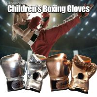 MMA Child Boxing Gloves Kids Training Fighting Gloves Muay Thai Sparring Punching Kickboxing Breathable PU Training Equipment