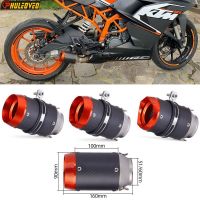 3D✎◄ 51มม. 60มม. ท่อไอเสียรถจักรยานยนต์แบบสากลท่อไอเสีย Moto สำหรับ KTM RC 125 250 390ดยุค Z900 S1000RR CBR1000 MT09 MT07 R3 Tmax530