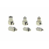 มินินิวเมติกท่อ Quick Connector M3 M5 M6 ด้าย 3 มม. 4 มม. 6 มม. ท่อ Fast Connection Coupling Air Cylinder Joint Coupler-Linqiaoe