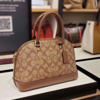 【Ready】⚡ Hong Kong Purchasing Genuine Leather Cowhide Womens Bag 2023 New Fashion All-match Shell Bag One Shoulder Messenger Printed Handbag