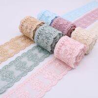 African Lace Fabric 2022 Multicolored 1 Yard Lace For Crafts 4cm diy Bow Tiara Ribbon Craft Supplies Cutout lace Fabric  Material