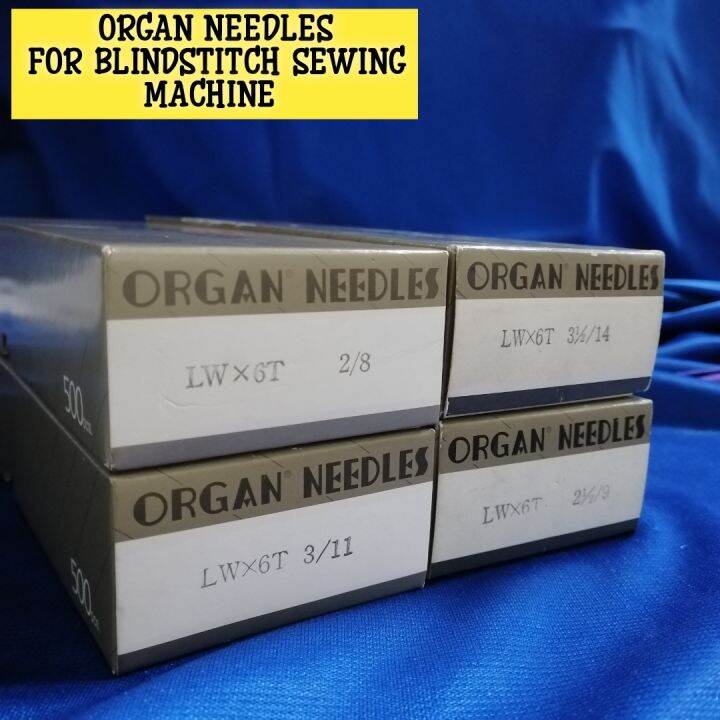 NEEDLES LWX6T 8, 9, 11, 14 FOR BLINDSTITCH INDUSTRIAL SEWING MACHINE (SOLD PER