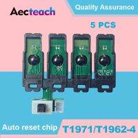 【】 Global Deals Aecteach 5PCS T1971 T1962 T1963 T1964 CISS รีเซ็ต Combo ชิปสำหรับ Epson XP201 XP211 XP204 XP401 XP411 XP214 XP101 WF-2532เครื่องพิมพ์