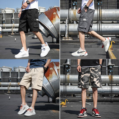 กางเกงขาสั้นลายพรางฤดูร้อนแบบใหม่ผ้าฝ้ายแท้กางเกงลำลองสำหรับผู้ชาย Workwear แบรนด์แฟชั่นบวกขนาดกางเกงกีฬากางเกงขาสั้นชายหาด MV6X
