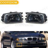 ไฟตัดหมอกไฟตัดหมอกรถยนต์สำหรับ BMW 5 Series E39 1995 1996- 2000 520 525 523 530 525Li 535 523Li เลนส์ที่อยู่อาศัยชัดเจนด้วยหลอดไฟ