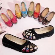 wtMei Women Summer Loafers Net Shoes Hollow Non-slip Soft Bottom Slip