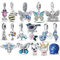 plata charms of ley 925 Fit Original Pandora Bracelet Necklace Hive Bee Sterling silver Charms Beads Women Fine Jewelry 2022