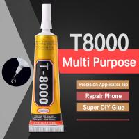 15ML T8000 Multi Purpose Adhesive Repair Phone Back Cover Fittings DIY Fixed Strong Glue T-8000 Precision Applicator Tip Glue Adhesives Tape