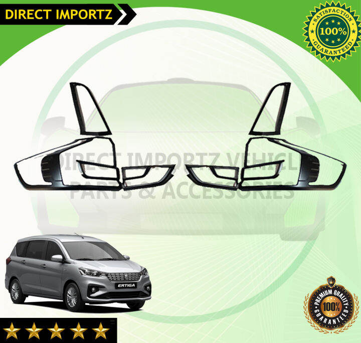 Suzuki Ertiga 2019 to 2022 Tail Light Garnish Cover Matte Black 2020