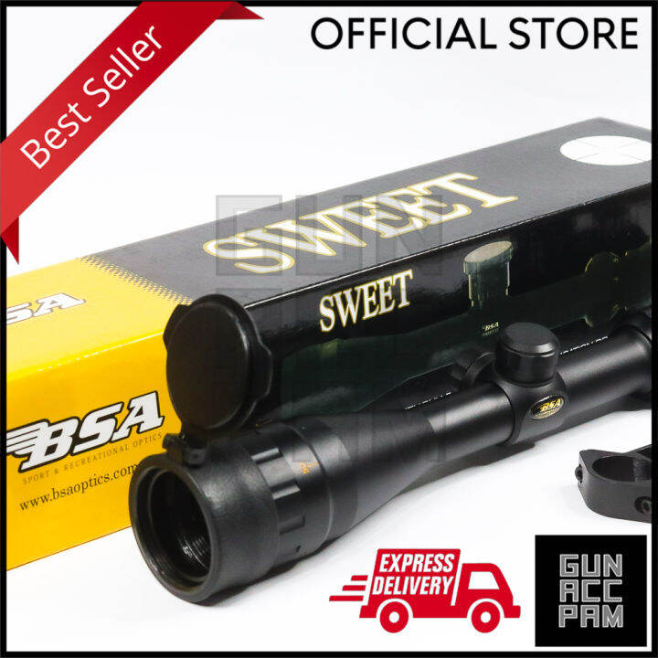 BSA Sweet/Catseye Contender Optics Rifle Scope 416X44A0EYS with