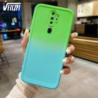 VRQR 2023ซิลิโคนล่าสุดเปลือกอ่อนสำหรับ OPPO A9 A5 2020 F11 Pro เคสซิลิโคนโทรศัพท์สีคู่ไล่ระดับสีขั้นสูง